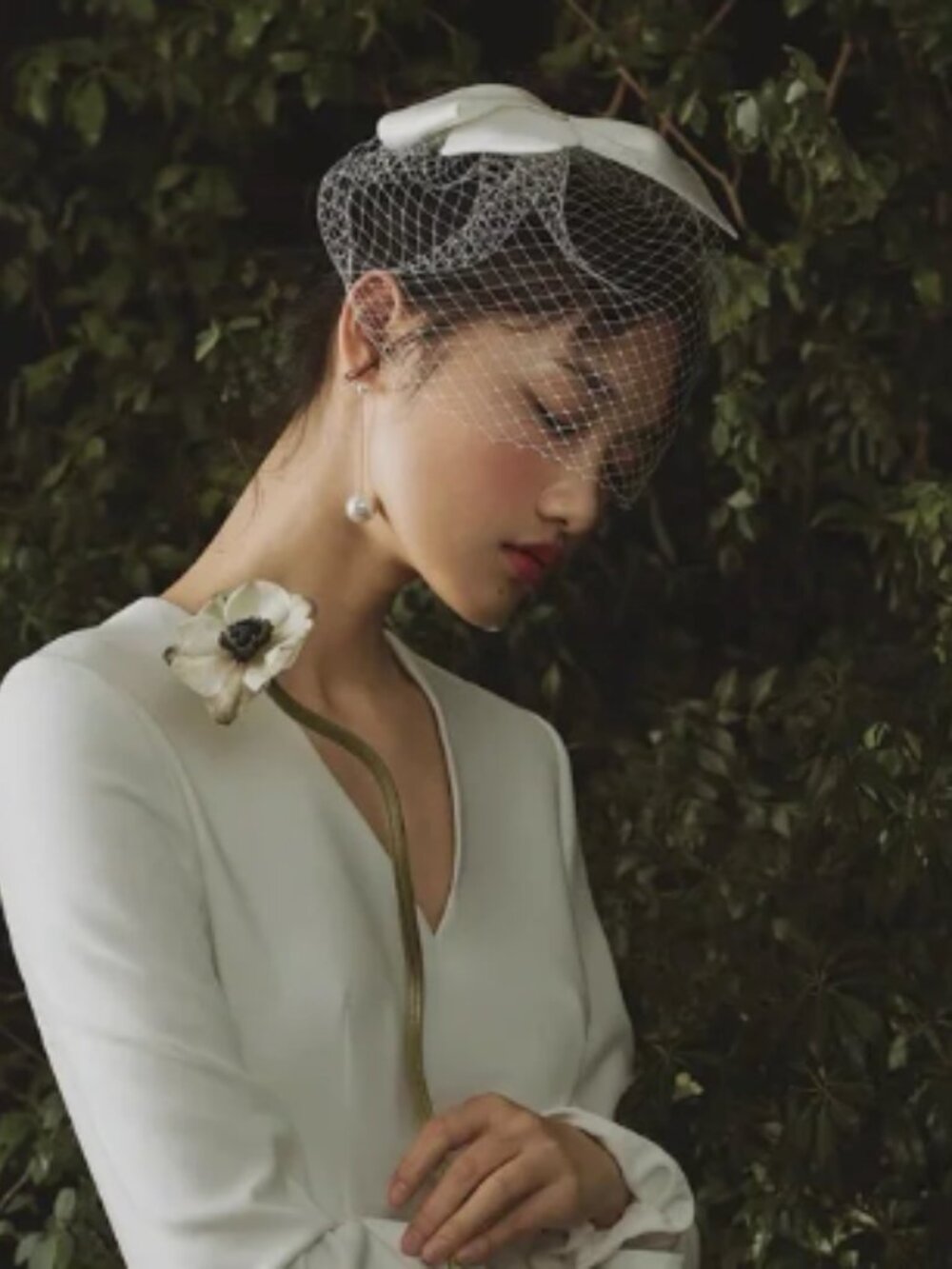 Wedding Veil French Netting Birdcage Headband
